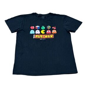 Pac-Man‎ Rubiks Cube Games Brisco Mens Tshirt Size Large Black Y2K